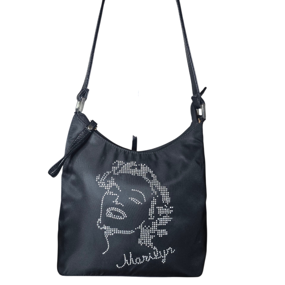 Black Rhinestone Shoulder Bag